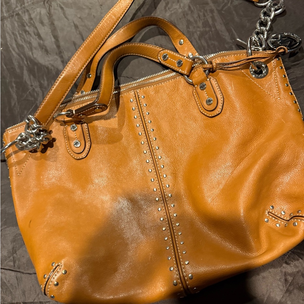 Stylish Tan Leather Women's Bag - Micheal Kohrs